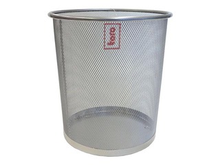Paberikorv kontorisse, metallist Ø26 x 29 cm, hall