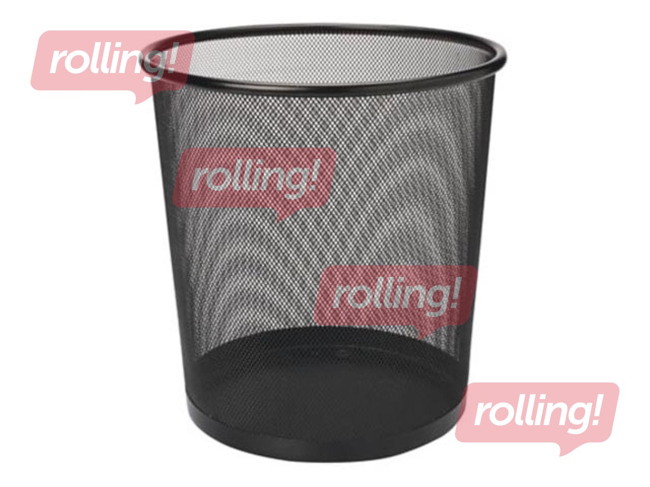 Papīrgrozs birojam, metāla, melns, 5l