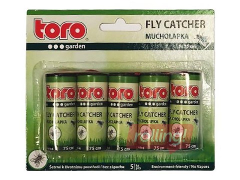 Бумага для мух 5 рулонов, 3,6х75см