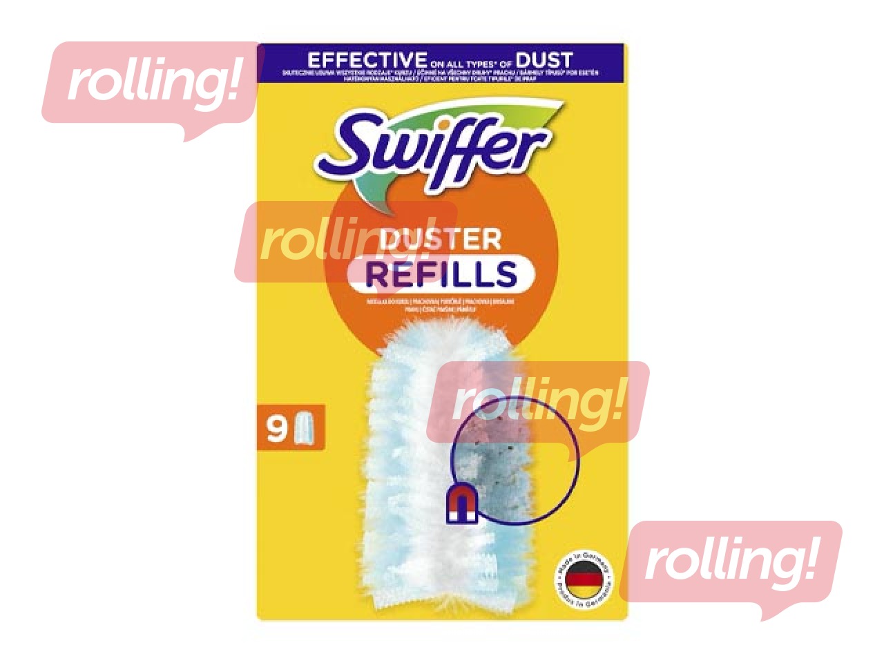 Tolmupuhasti varuharjad, Swiffer, 9 tk