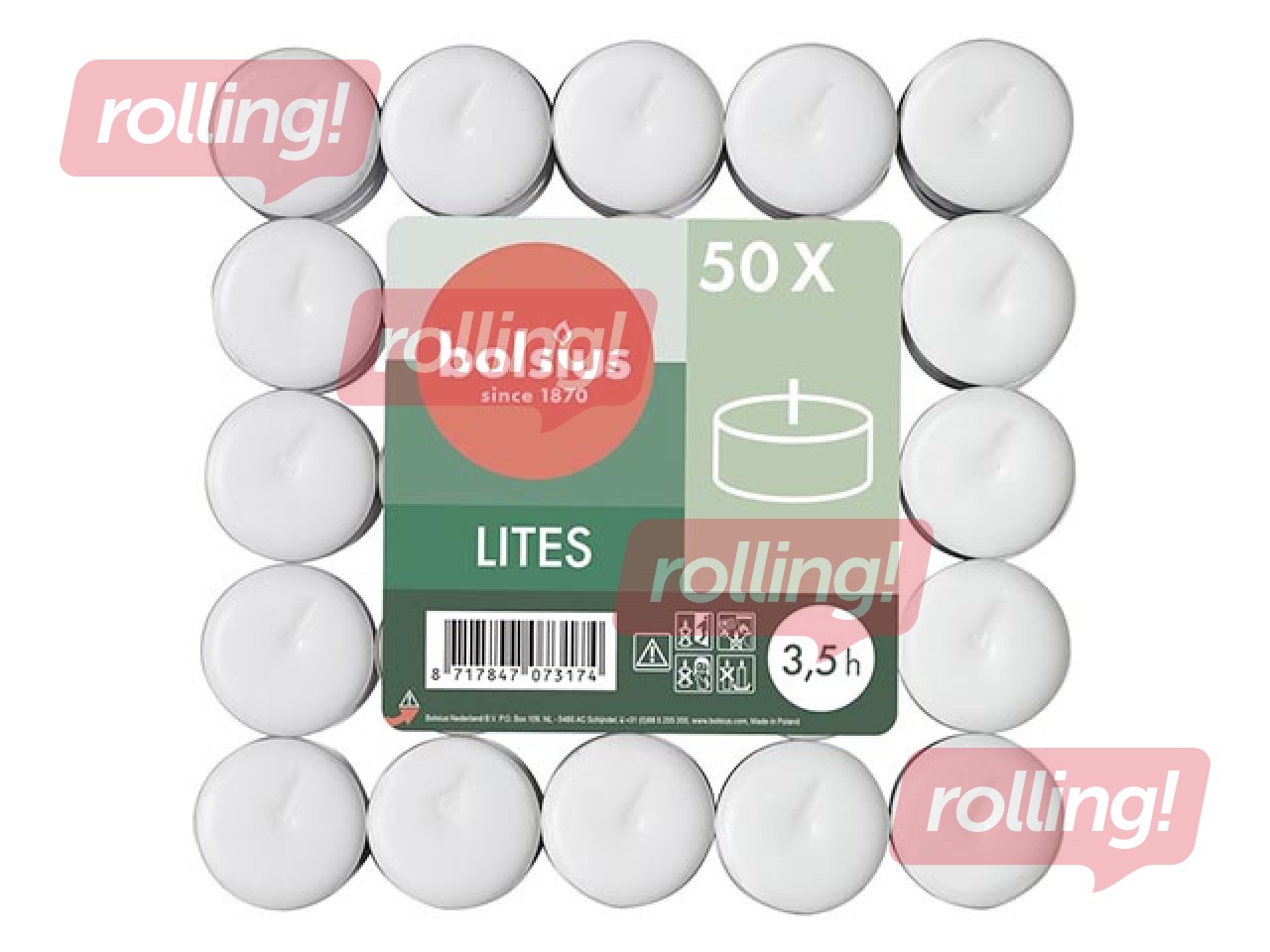 Teeküünlad, 3.5t, 50 tk.