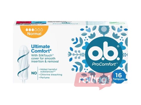 Tampons O.B. Pro Comfort Normal, 16 pcs.