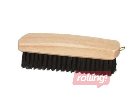 Clothes brush with wooden top