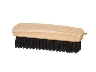 Clothes brush with wooden top