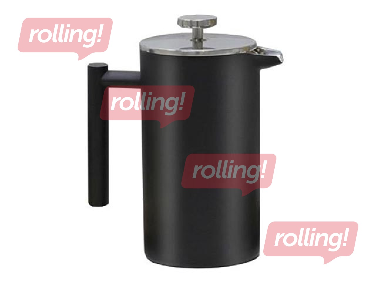 French press coffee maker black, matte, 1 L