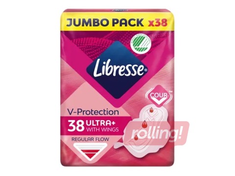 Гигиенические пакеты Libresse Ultra Normal Jumbo Pack, 38 шт. +АКЦИЯ! Купите гигиенические прокладк