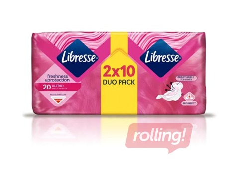 Higiēniskās paketes Libresse Ultra Duo, 20 gab. +AKCIJA! Pērc Libresse higiēniskās paketes un saņe