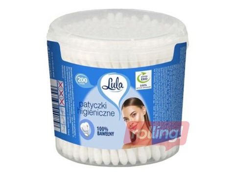 Cotton sticks in box, 200 pcs