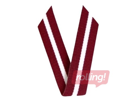 Patriotic ribbon pins – Latvian flag, 25 pcs.