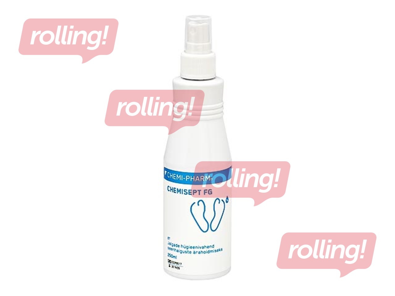 Jalgade ja jalanõude desinfektsioonivahend pihustusotsikuga Chemisept, 250ml