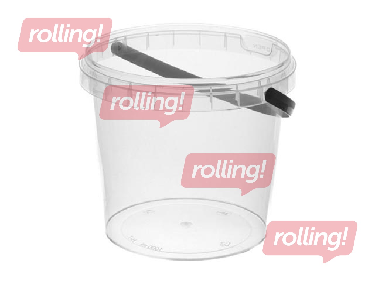 Ämber kaanega ja käepidemega, Ø131/120mm, 1l