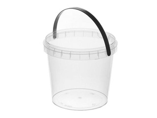 Ämber kaanega ja käepidemega, Ø131/120mm, 1l