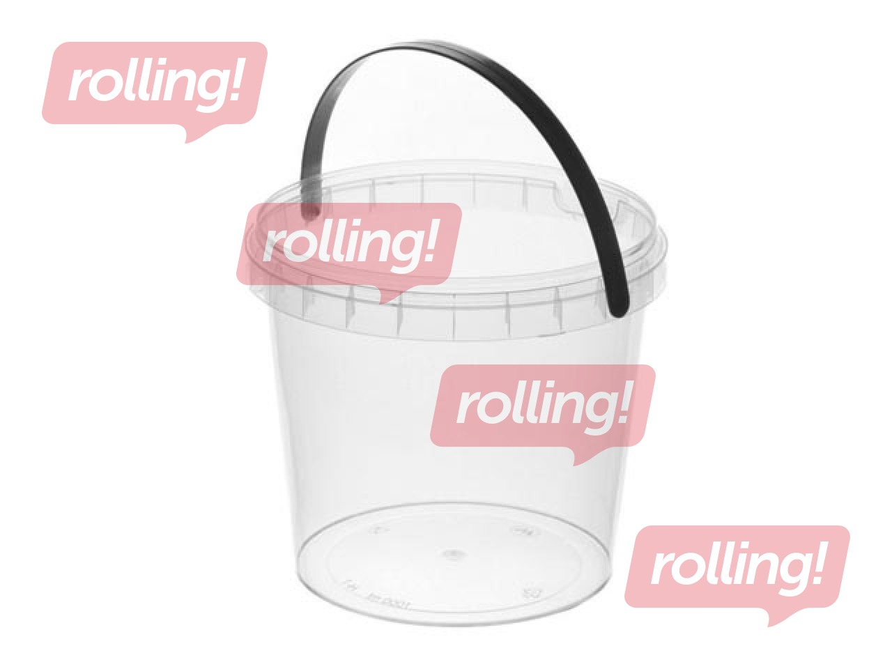 Ämber kaanega ja käepidemega, Ø131/120mm, 1l