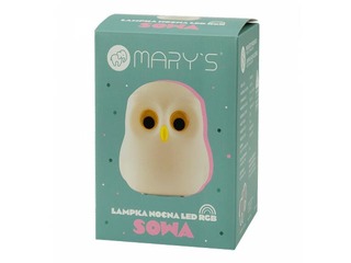 Night light Mary's, owl, rechargeable