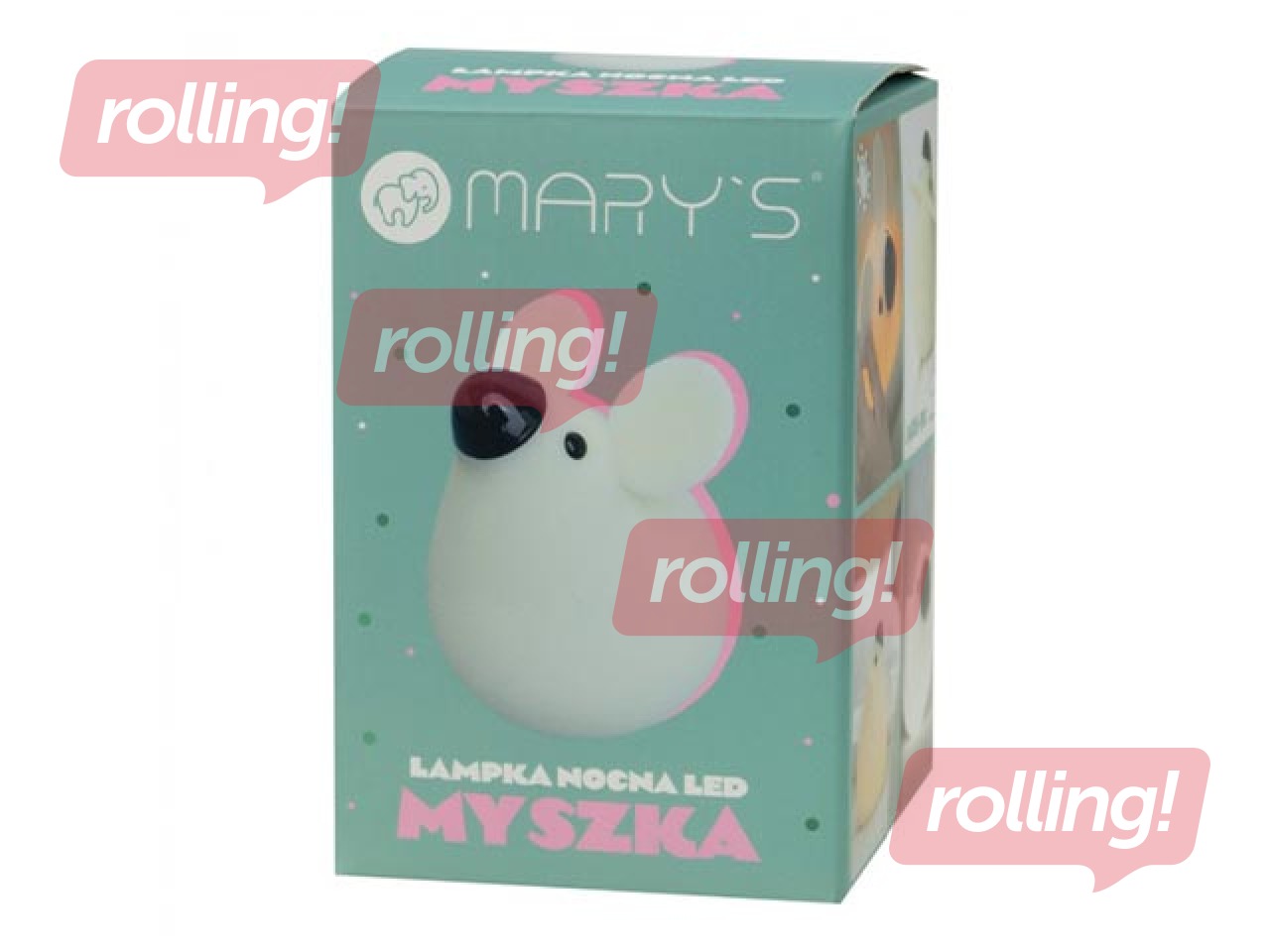 Night light Mary's, mouse, rechargeable
