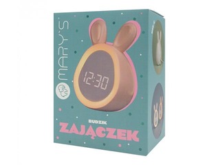 Alarm clock Mary's, rabbbit, pink, rechargeable