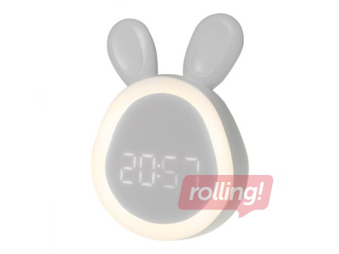 Alarm clock Mary's, rabbit, white, rechargeable