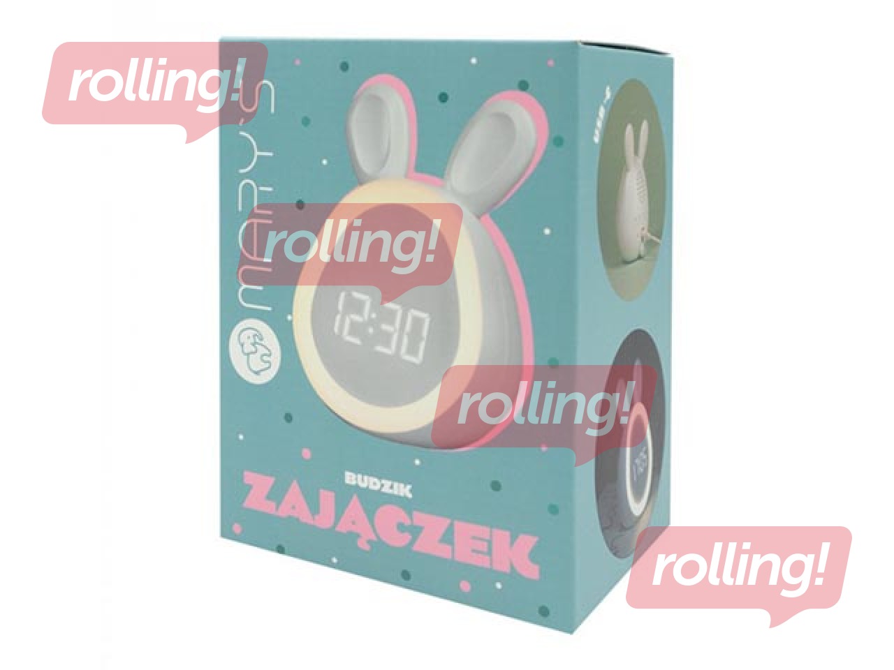 Äratuskell Mary's, jänes, valge, laetav