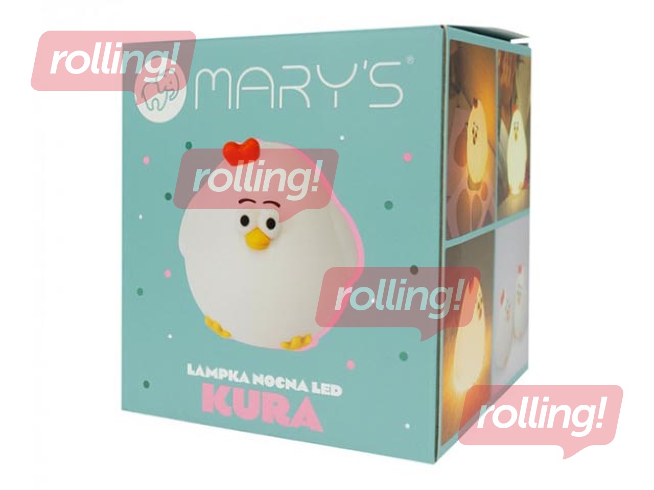 Night light Mary's, chicken, rechargeable