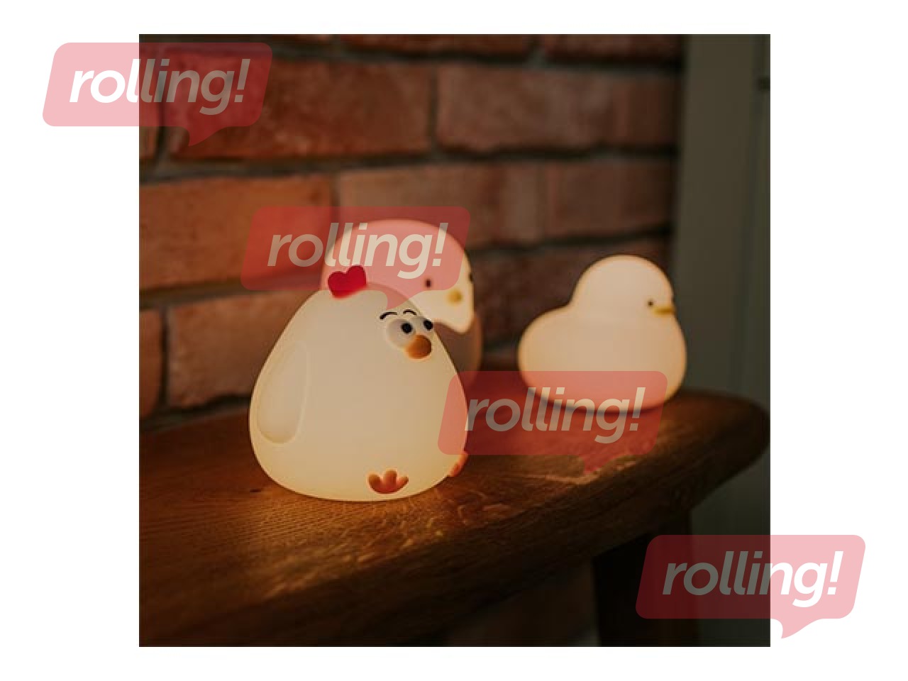 Night light Mary's, chicken, rechargeable