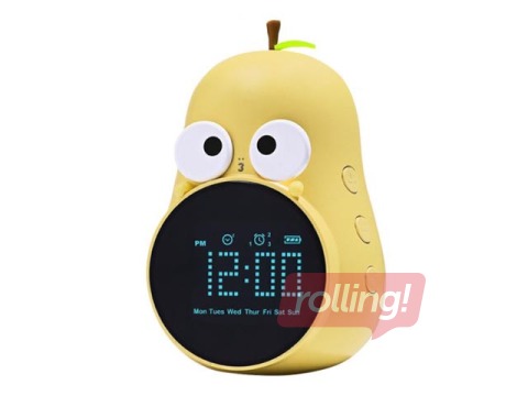 Alarm Clock Mary's, yellow pear, rechargeable