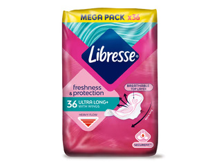 Higiēniskās paketes Libresse, Ultra Long, 36 gab. +AKCIJA! Pērc Libresse higiēniskās paketes un saņe