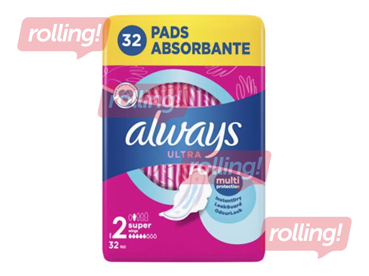 Hygiene pads Always Ultra Super + Quattro, 32 pcs.