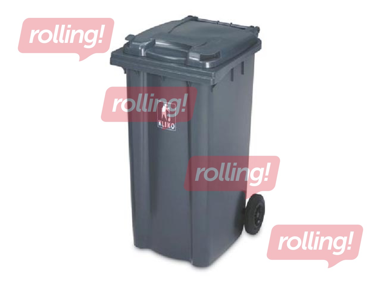 Waste container Kliko, dark grey, 120l