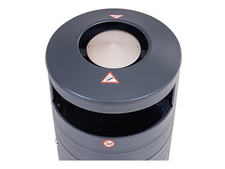 Prügikast tuhatoosiga, hall, 70l