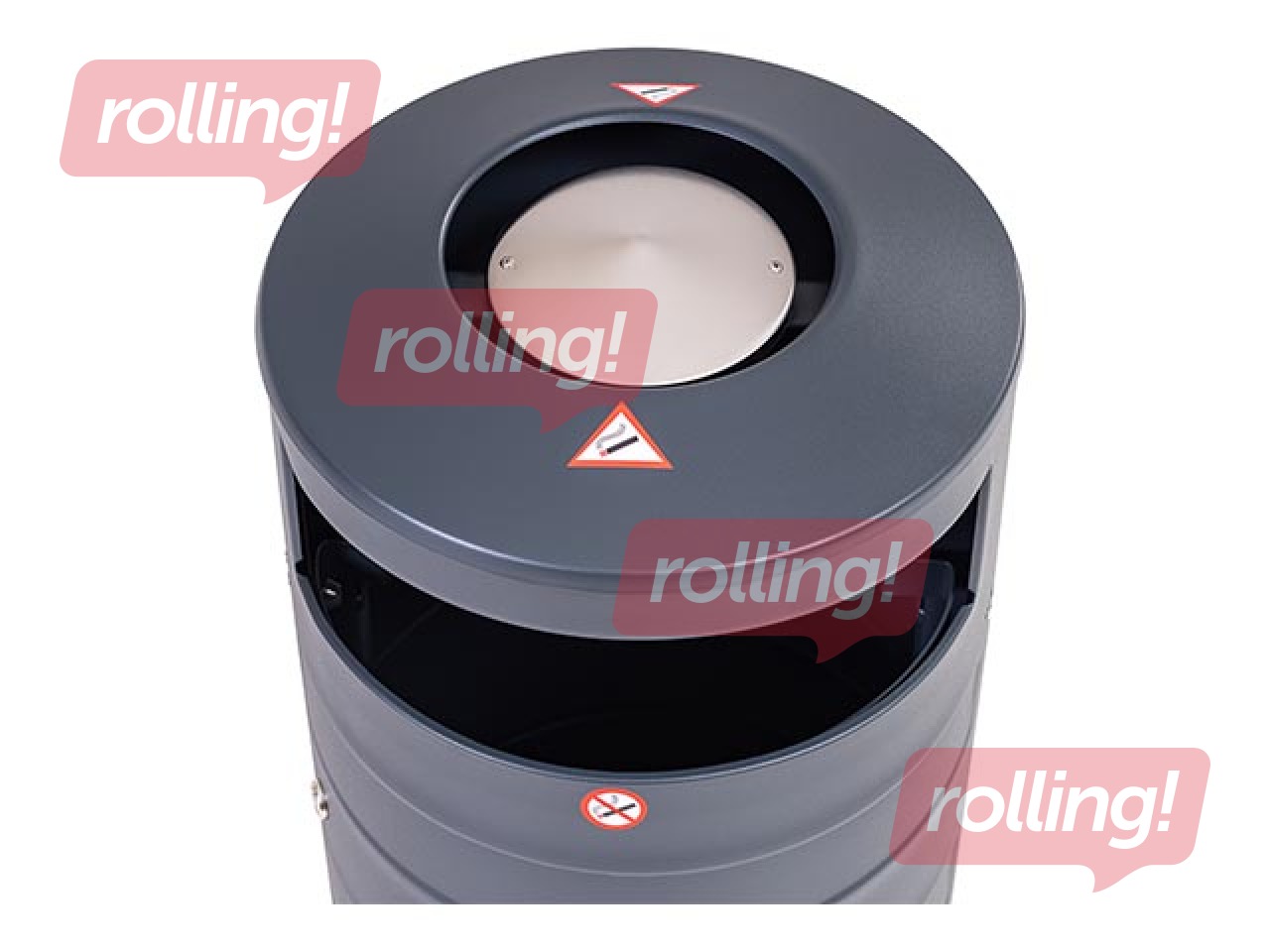 Prügikast tuhatoosiga, hall, 70l