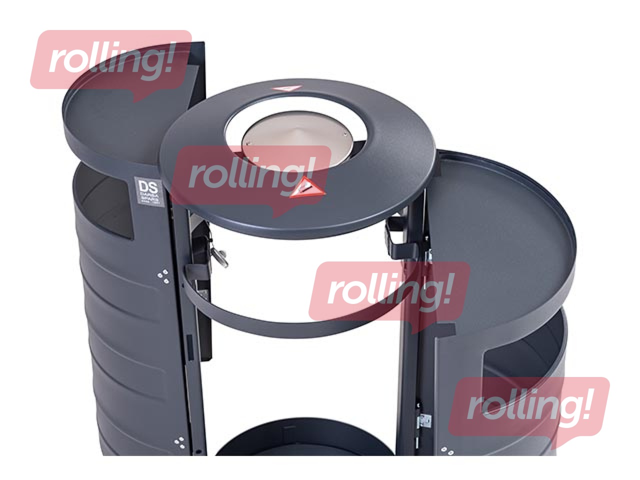 Prügikast tuhatoosiga, hall, 70l