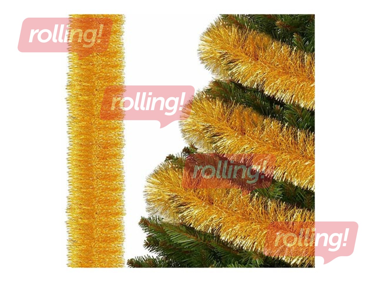 Jõuluvana latern Springos, kuldne, ø10cm, 6m