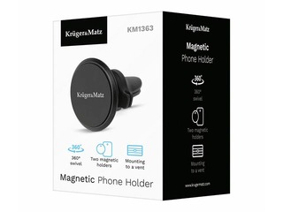 Telefonihoidik Kruger&Matz, magnetiline, kinnitatav ventilatsiooniavasse