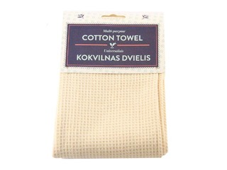Kitchen towel, cotton, beige, 50x70cm