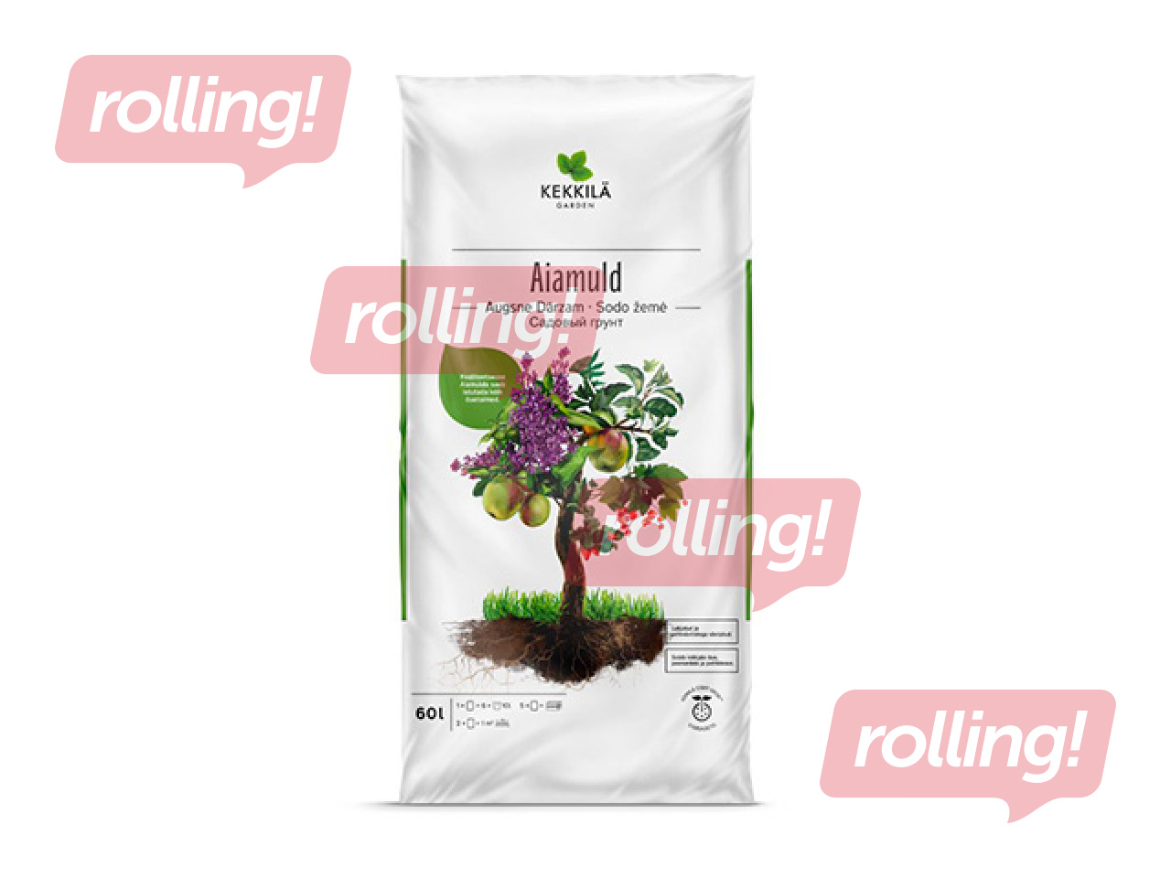 Augsne Kekkila Oy, dārzam, 60l