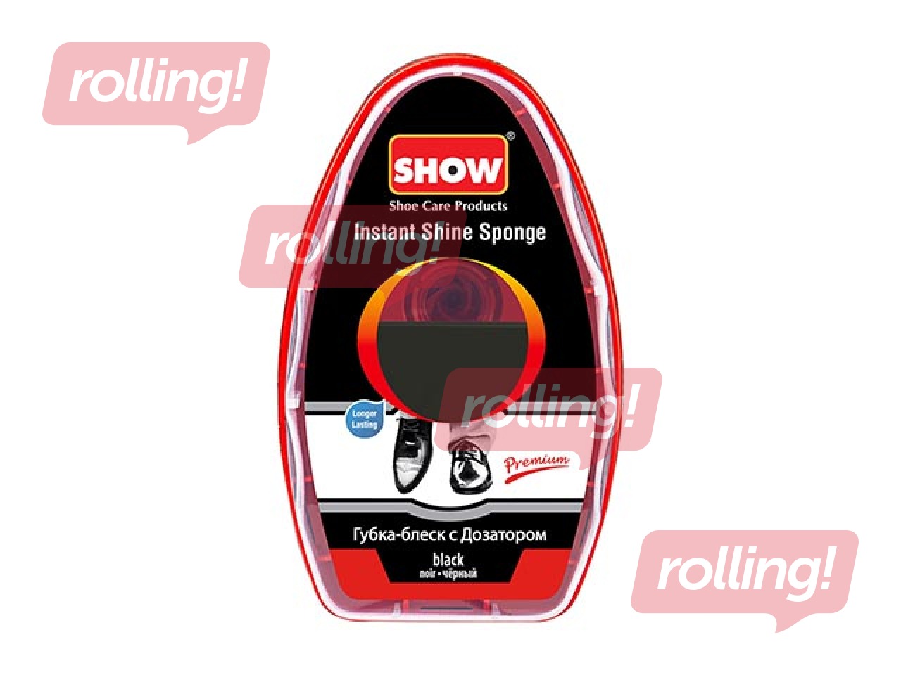 Kingakreemi svamm, Show Instant Shine, doseerijaga, must, 6ml​