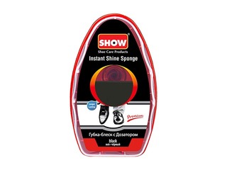 Shoe cleaning sponge Show Instant Shine, with dispenser, black, 6ml