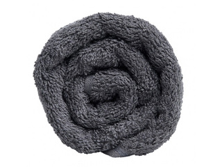 Terry towel, dark grey, 70x140cm
