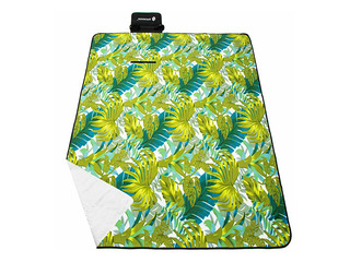 Picnic and beach blanket, foldable, green tones, 200x200cm