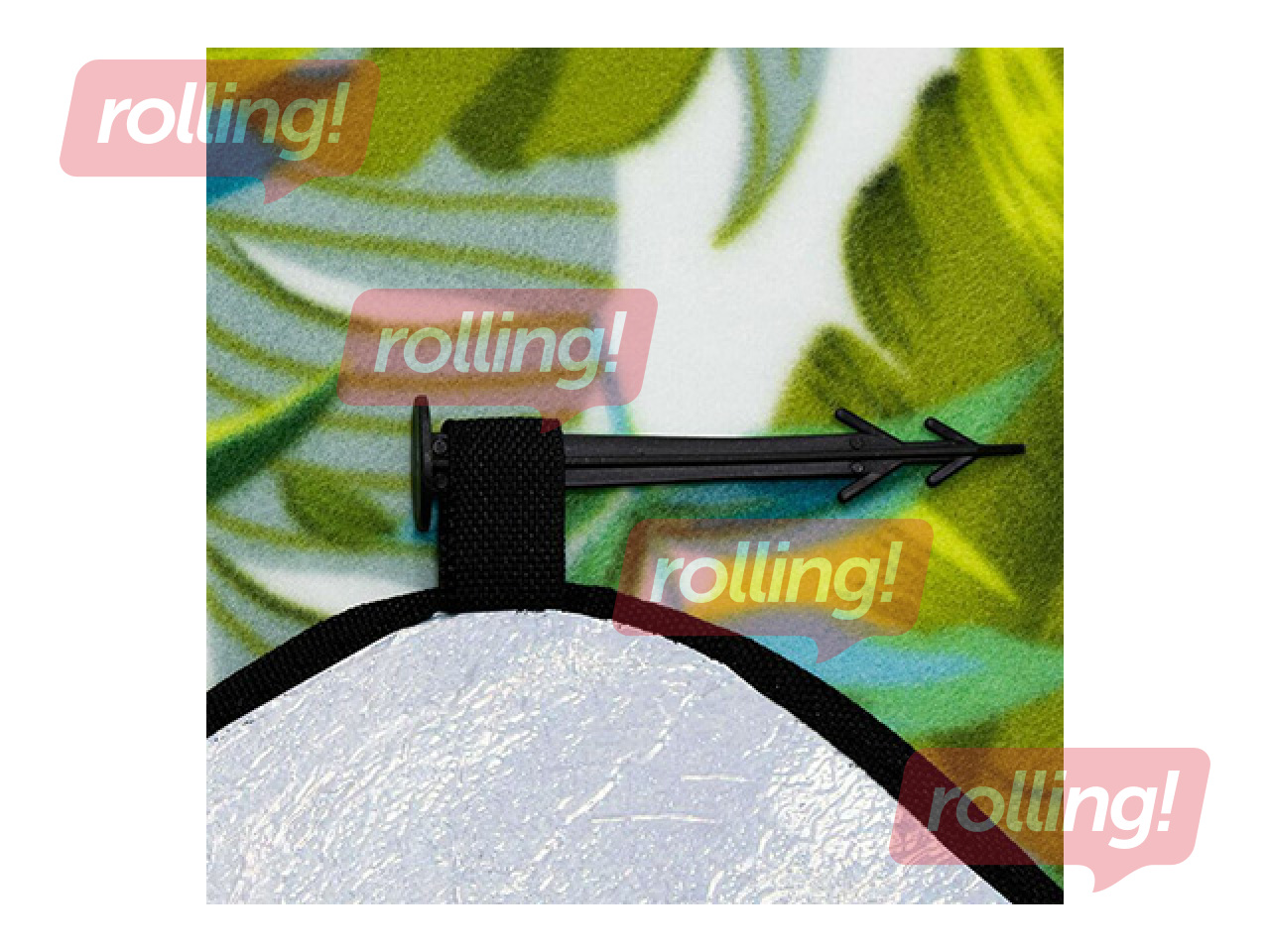 Piknika un pludmales sega, salokāma, zaļos toņos, 200x200cm