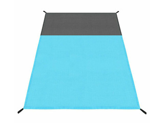Picnic and beach blanket, foldable, blue tones, 200x210cm