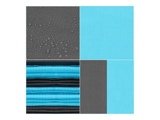 Pikniku ja rannatekk, kokkupandav, sinakates toonides, 200x210cm