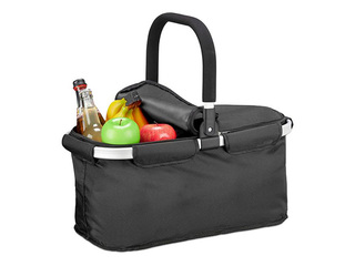 Picnic basket TORO, with handle and lid, 49x29x28cm