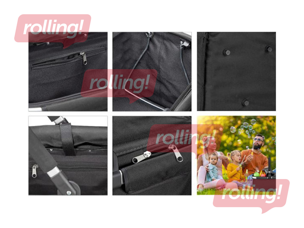 Piknika grozs TORO, ar rokturi un vāku, 49x29x28cm