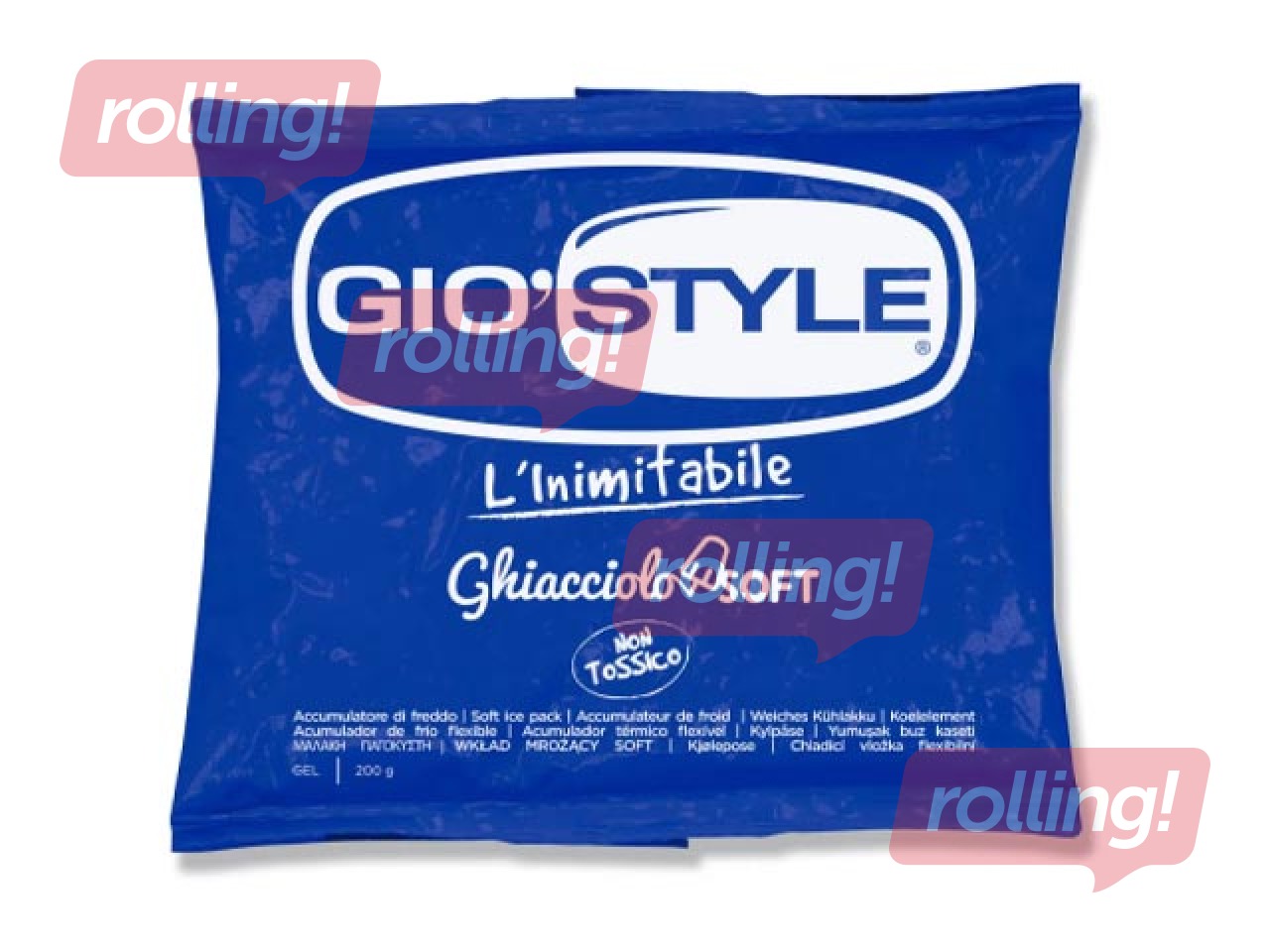 Cooling element GIO'Style, gel, blue, 16×1.5×13cm