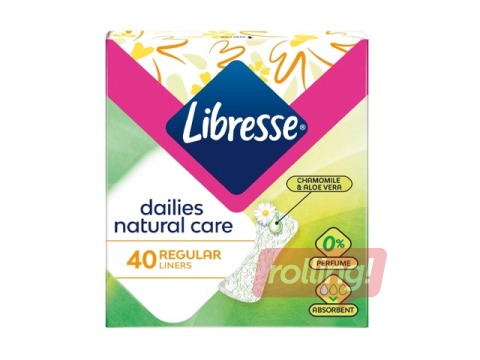 Libresse Natural Normal daily liners, 40 pcs.
