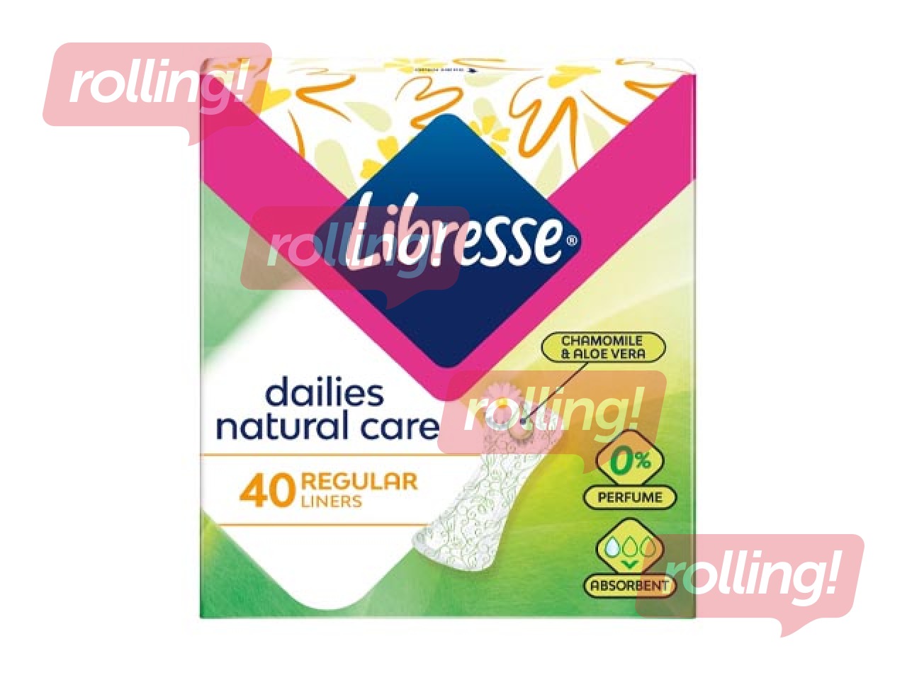 Libresse Natural Normal igapäevased sidemed, 40 tk.