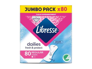 Ежедневные прокладки Libresse Normal Regular Jumbo, 80 шт.