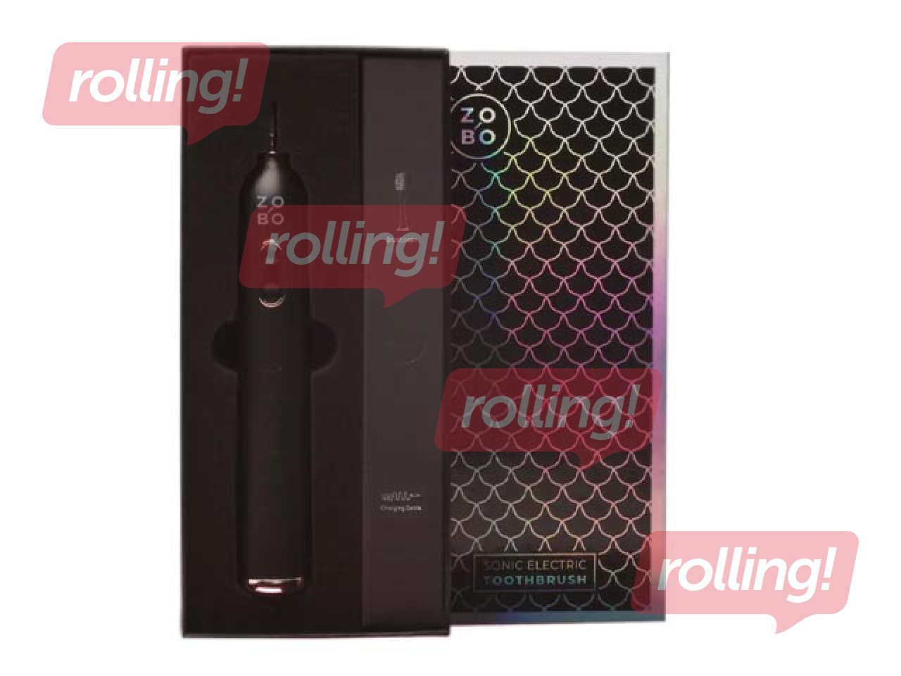 Soniline elektriline hambahari, ZoBo, must