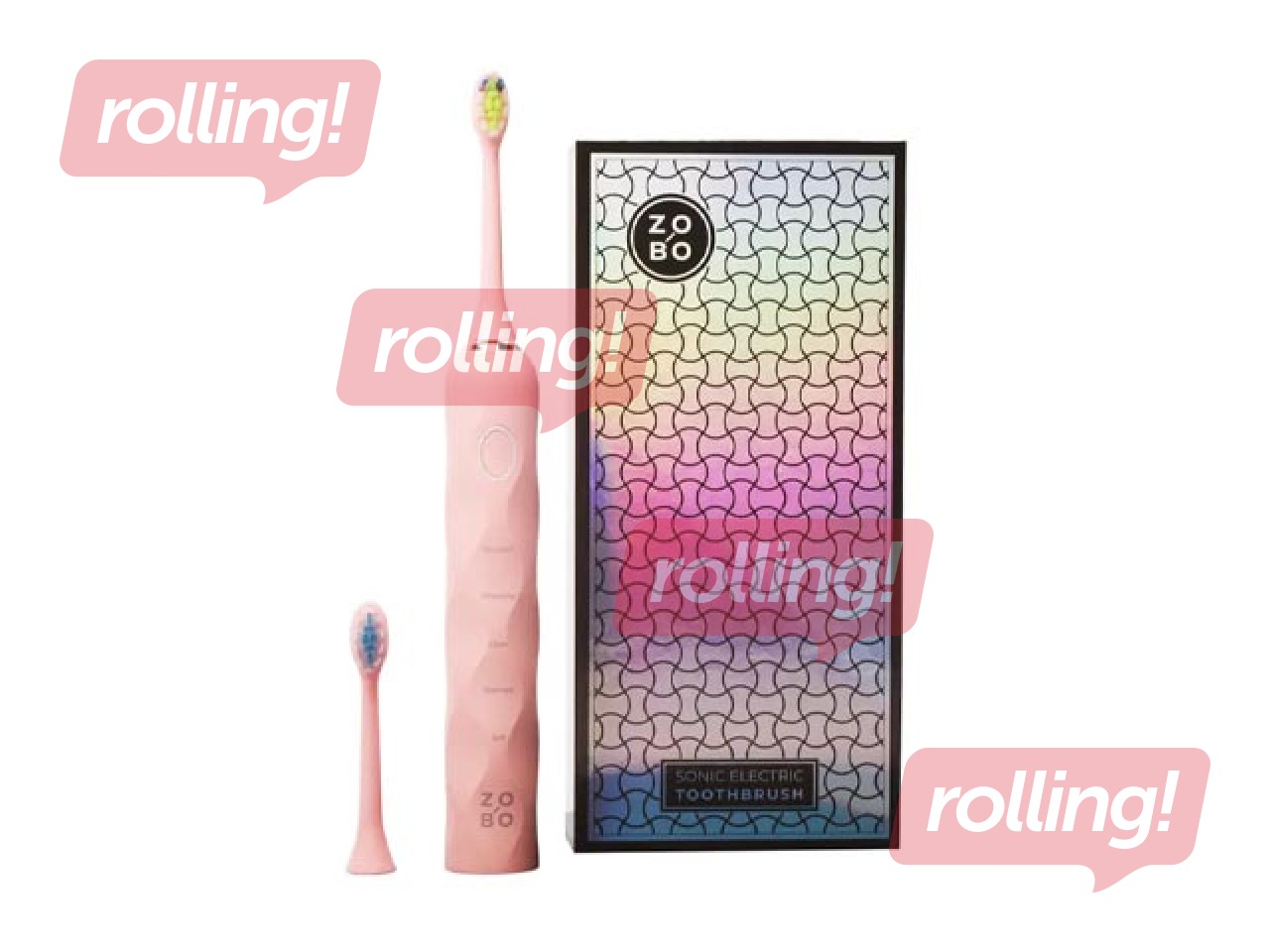 Soniline elektriline hambahari, ZoBo, roosa